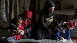 Des femmes syriennes et leurs enfants - mars 2019