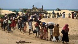 migrants fleeing drought and famine in sub-Saharan Africa