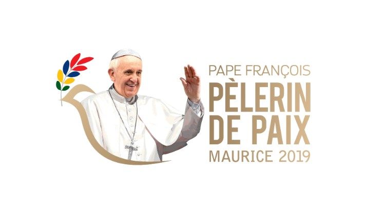 Logotip papeževega obiska na Mavriciju