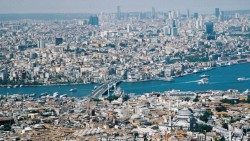  Istanbul, Turchia, panoramica della città
