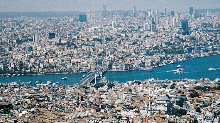  Istanbul, Turchia, panoramica della città