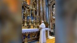 Papież modlił się u Matki Bożej Większej