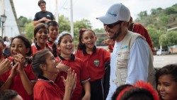 Image d'illustration. Un groupe d'enfants du Venezuela arrivant en Colombie avec l'Unicef.