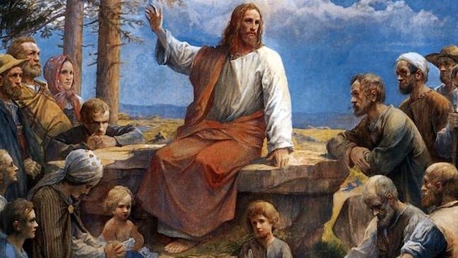 Исус поучава народа