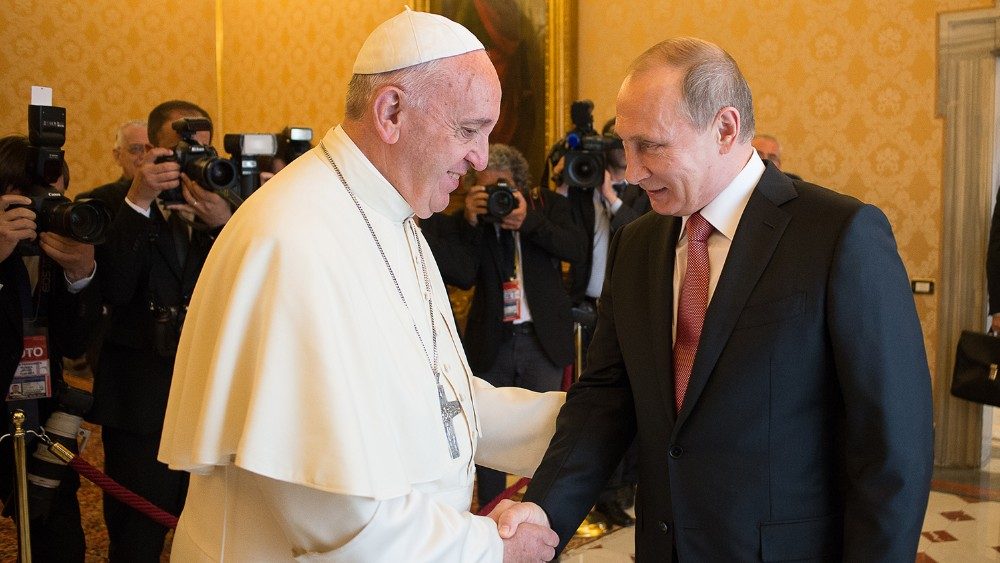 10 giugno 2015: incontro in Vaticano tra Papa Francesco e il presidente russo Vladimir Putin