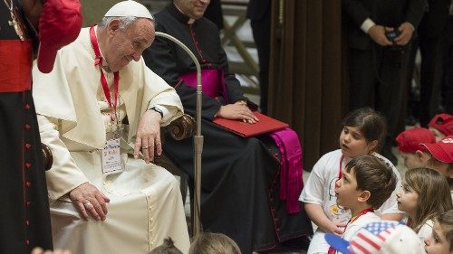 The pope welcomes this Saturday 160 children, some of whom fled the war