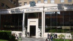 The entrance to the Pontifical Lateran University, which is celebrating the 250th anniversary of its foundation