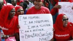 Protest against human trafficking in Nigeria