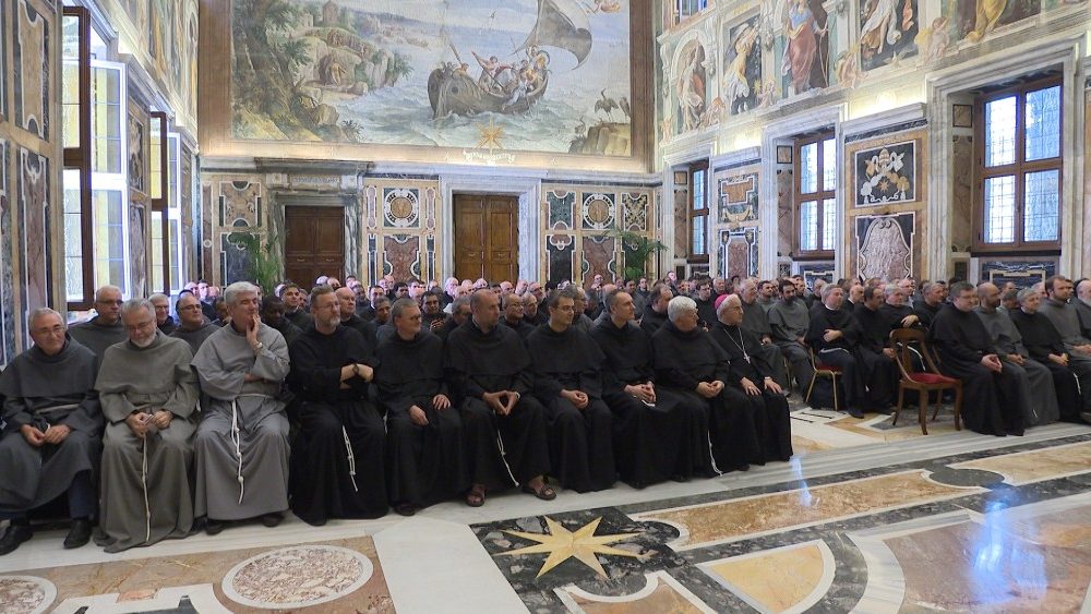 Bratia minoriti na audiencii vo Vatikáne v júni 2019