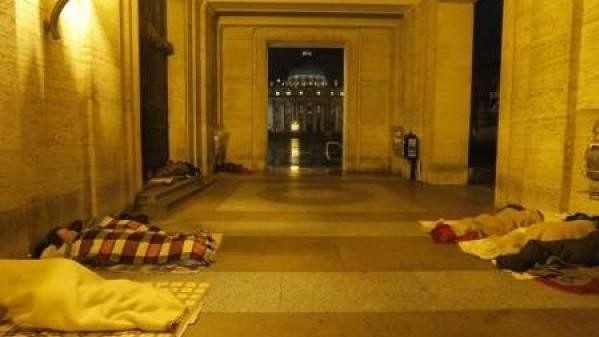The pope is praying for a homeless Nigerian found dead next to St. Peter