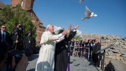 Papa Francisco na visita ao Monasteiro Khor Virap, Armênia, em 26/6/2016