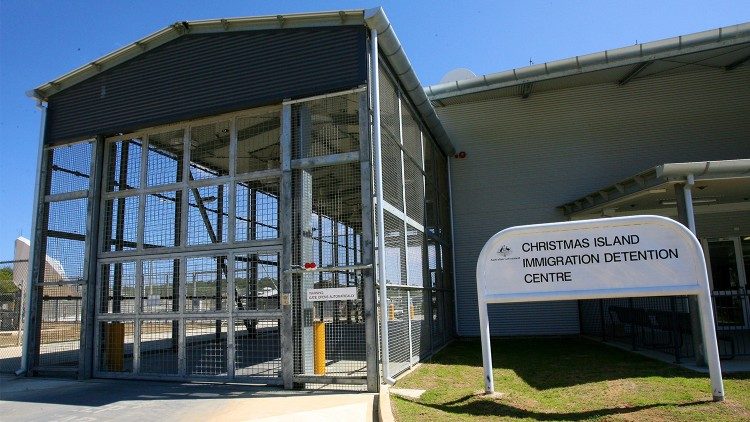 Un centre de détention de migrants au large de l'Australie.