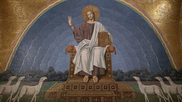 Mozaika na Pápežskej Lateránskej univerzite: Kristus, Božský Učiteľ