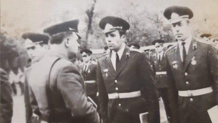 Victor Pogrebnii as an officer in the Soviet Army