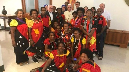 Un groupe de Papouasie Nouvelle-Guinée reçu par le Pape François