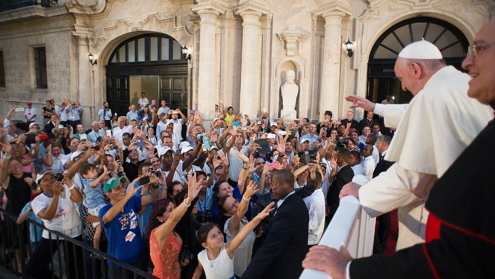 Papež med srečanjem z mladimi na Kubi, 20. september 2015