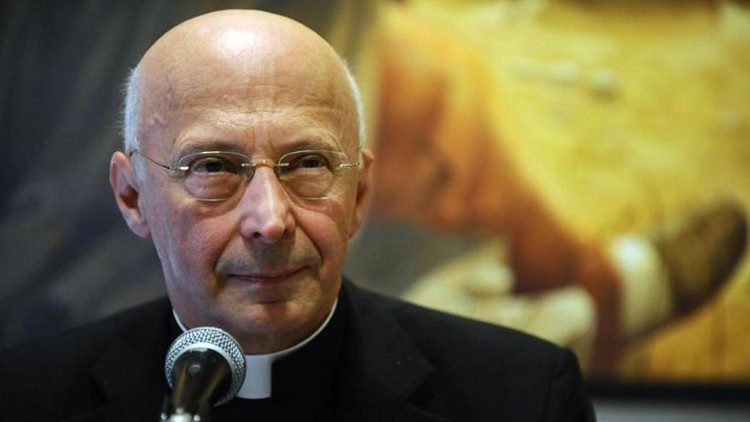 Cardinal Angelo Bagnasco, Archbisop of Genova and the President of the Federation of Episcopal Conferences of Europe