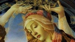 Sandro Botticelli, Madonna del Magnificat (particolare) 1483 ca, Galleria degli Uffizi, Firenze