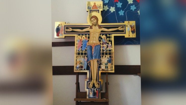 La croce della Misericordia realizzata dai detenuti di Paliano