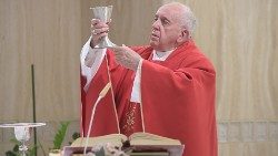Pope Francis celebrates Mass on Monday