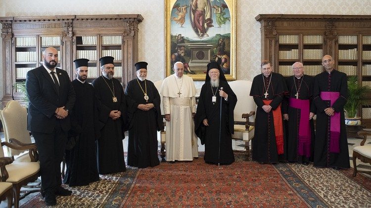 ĐTC và các vị lãnh đạo Chính Thống giáo Constantinople