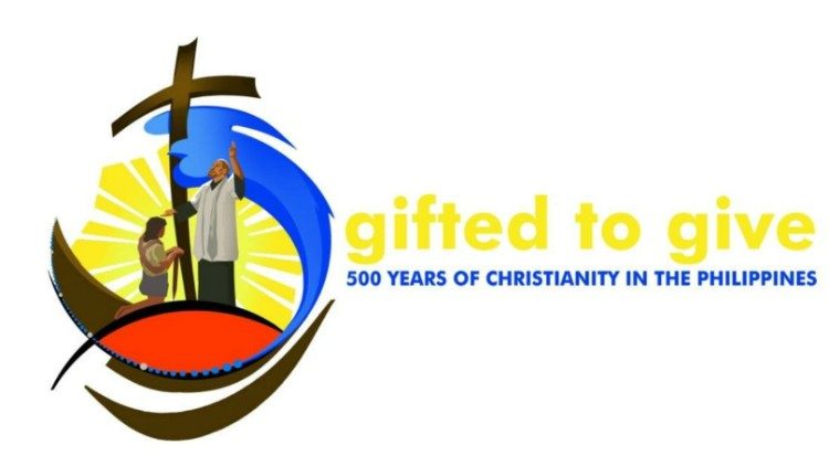The official logo of the 5th centenary celebration of the Church in the Philippines. 