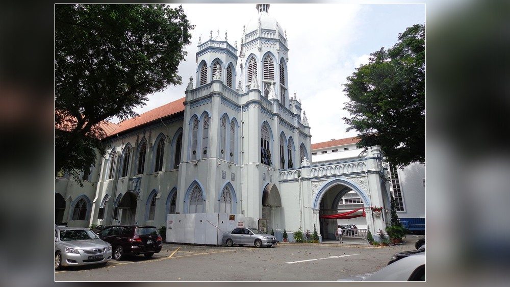 Kostol sv. Jozefa, záber Arcidiecézy Singapuru