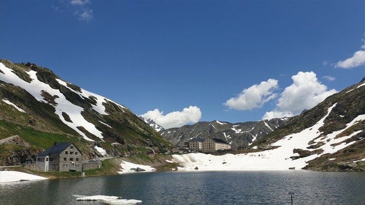 Passo del Gran San Bernardo, en la frontera entre Italia y Suiza.