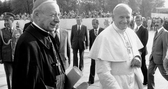 Le Pape Jean-Paul II et le cardinal Wyszyński. (Jan Morek)