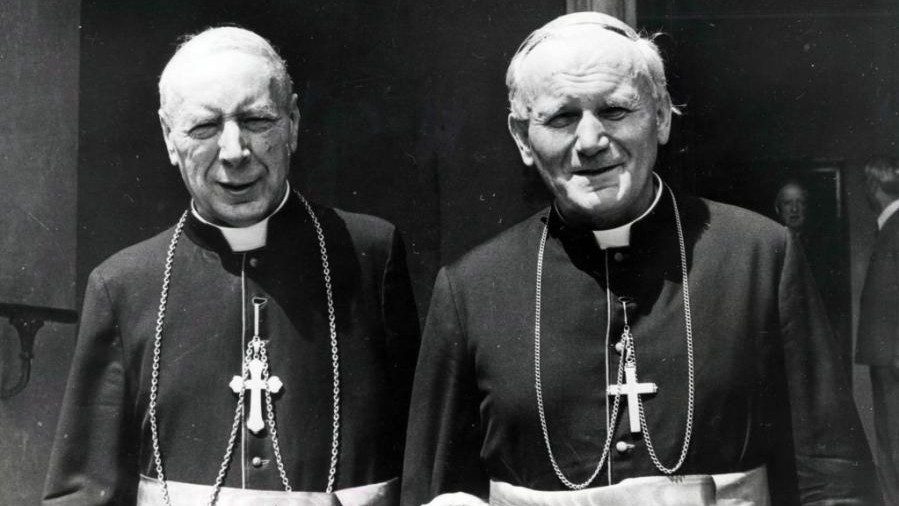 Le cardinal Wyszyński et son ami Karol Wojtyla, nommé évêque de Cracovie en 1958