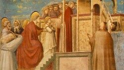 Paraqitja e Zojës në tempull, Giotto