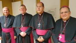 Biskupi brazylijscy podczas wizyty w Radiu Watykańskim w 2019 r.