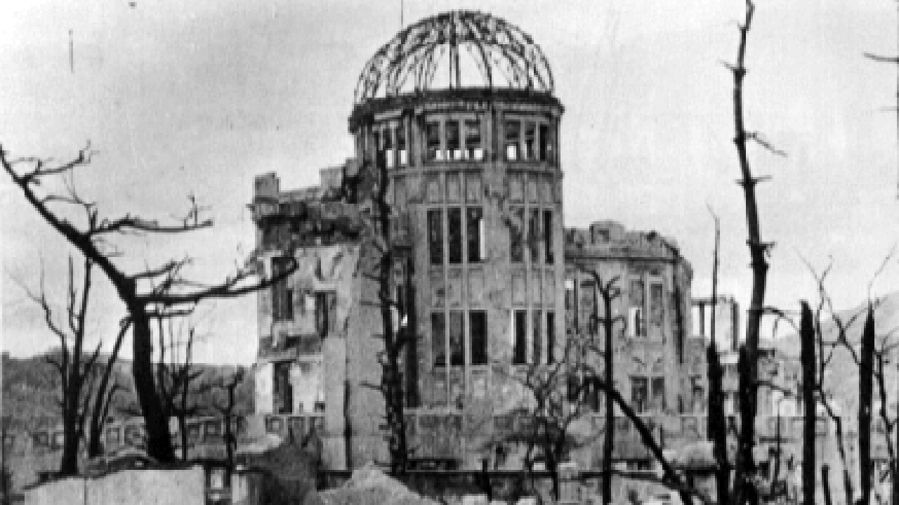 File photo of the aftermath of the nuclear bomb attack on Hiroshima, 9  agosto 1945. 