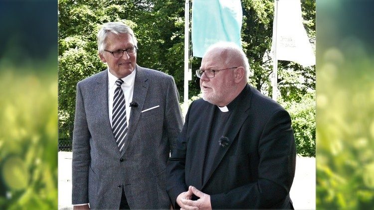 Kardinal Marx 2019 mit ZdK-Präsident Sternberg