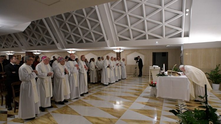 Svētā Mise Vatikāna viesu nama kapelā