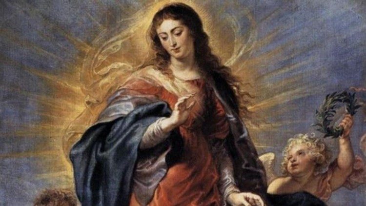 Representación artística del Inmaculado Corazón de María.