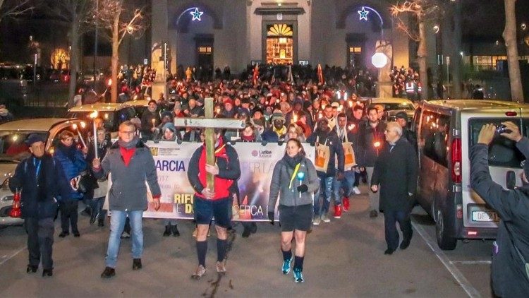 Italia. La última vez que se hizo la Marcha Nacional por la Paz en el 2018 en Matera