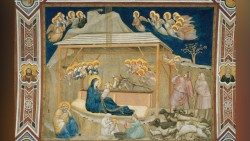 "A Criança frágil da manjedoura se revelou a mais poderosa fonte de esperança, encorajamento e força." (Pintura presépio de Giotto)