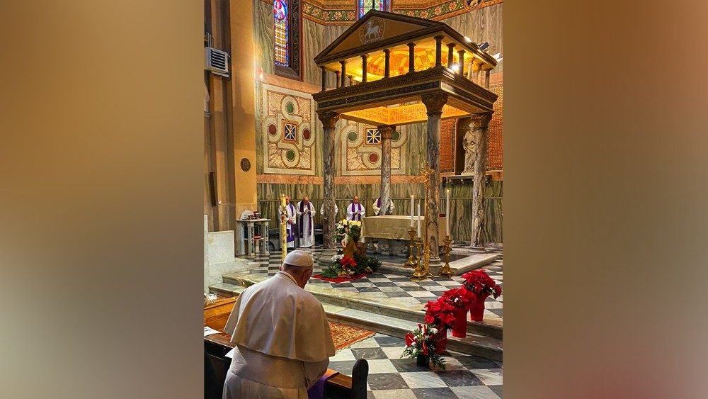 Pápež František na pohrebe vo Farnosti sv. Jozefa v Ríme