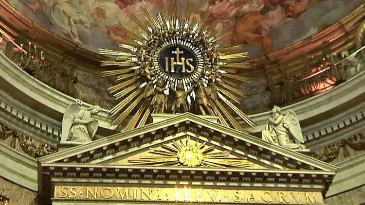 Osrednja jezuitska cerkev v Rimu je posvečena Jezusovemu imenu.