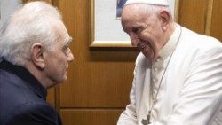 Popiežius Pranciškus ir Martinas Scorsese 