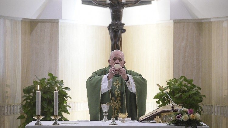 Papež František v Domě sv. Marty