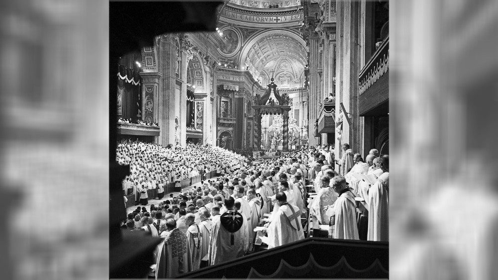 Druhý vatikánsky koncil (1962 - 65) mal svoje zasadnutia, tzv. sesie, v Bazilike sv. Petra