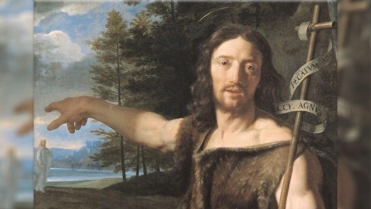 Døperen Johannes peker ut Jesus.