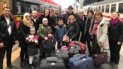 Une famille syrienne accueillie en Italie par la Communauté Sant'Egidio, le 28 janvier 2020. 