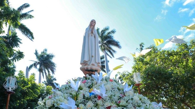 2020.01.28 Virgen de Fátima, peregrinación a Nicaragua. Foto de archivo