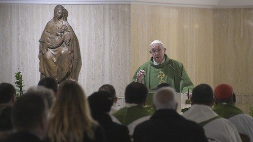 Papst Franziskus in Santa Marta: „Weltlichkeit lässt uns abrutschen“
