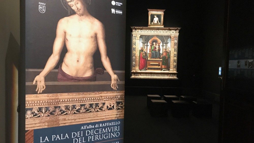 2020.02.07 Musei Vaticani Pietro Perugino Pala dei decemviri mostra