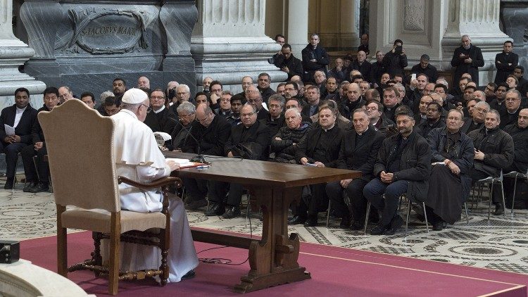 Popiežiaus susitikimas su Romos vtskupijos kunigais 2017 m.