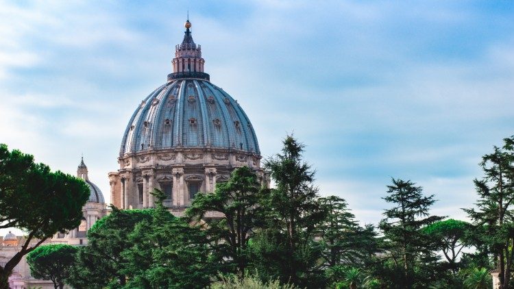 A view of the dome of St. Peter's Basilica